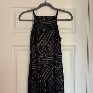 Trixxi Elegant Black Sequin Dress, Junior size 5, Like New!